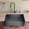 Alfi Brand Concrete Color 33" Reversible Sgl Fireclay Farmhouse Kitchen Sink ABCO3320SB - alternate 4